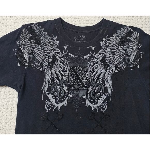 The Raw Uncut T-Shirt, Strength and Armor, Graphic T shirt, Black, Mens Sz M - Picture 3 of 7